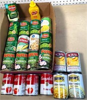 non-perishable canned goods