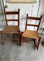 Two Clore style chairs, small rocker, and a