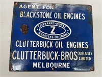 Blackstone Oil Engines Enamel Sign. 455 x 380