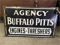 Original Buffalo Pitts Engines Black and White