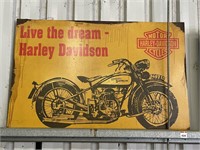 Harley Davidson Motor Sign Tin 1200x800