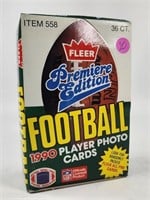 1990 FLEER FOOTBALL FULL UNUSED WAX BOX