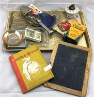 Tray lot of vintage items