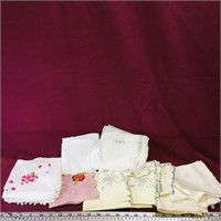 Lot Of 25 Embroidered Handkerchiefs