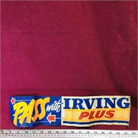 Irving Plus Advertising Decal (Vintage)
