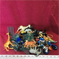 Large Lot Of Assorted Plastic Toys