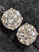 $5250 14K  Lab Grown Diamond(1.5ct) Earrings (~wei