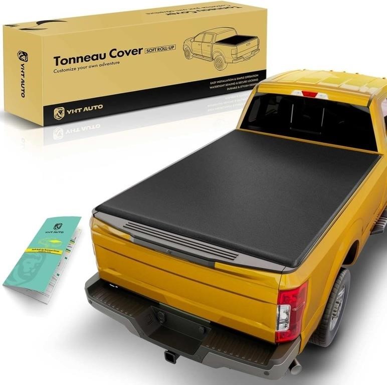 YHTAUTO Soft Roll Up 5.8 Ft Truck Bed Tonneau