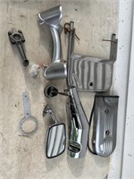 Group of Motorcycle Parts