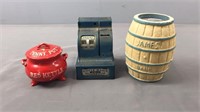 3x The Bid Vintage Coin Banks