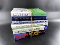 Assorted hardback books: Steven King novel, etc.