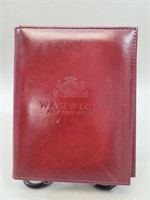 Warwick Hotel NYC Leather Notepad & Pen holder