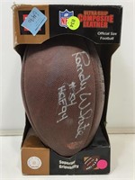 Randy white autographed football