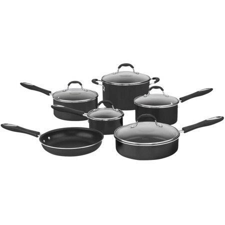 Cusinart 11-Piece Black Cookware Set $150