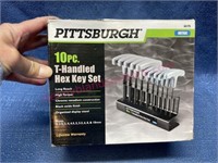 New Pittsburgh 10pc T-handle Hex Key Set
