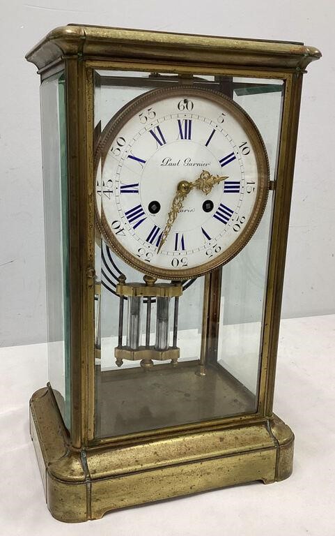 Antique French Mercury Regulator Mantel Clock