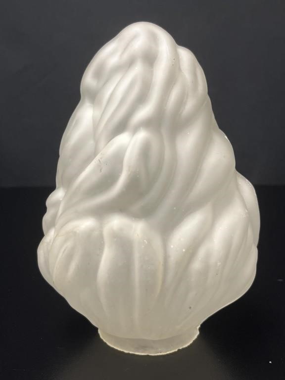 Satin Glass Flame Torch Lamp Shade 7in