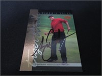 TIGER WOODS SIGNED SPORTS CARD WITH COA