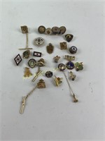 Enameled service pins incl. Dana, Westinghouse,