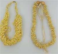 2 pc shell lei and necklace 18"
