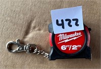Milwaukee 6ft, Mini Tape Measure Keychain
