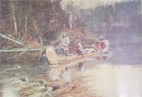 'On The Flathead' Print By Charles M. Russell