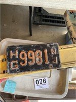 License plate New Jersey metal (2)