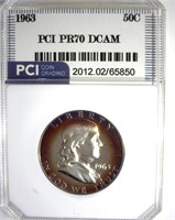 1963 Franklin PR70 DCAM LISTS $5000 IN 69DC