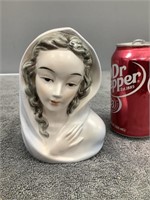 Madonna Vase   Approx 6" Tall