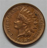 1887 Indian Head Cent - Cleaned