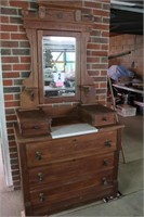 Vintage Eastlake Style Dresser with Mirror (BUYER