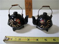 Vintage Rooster Tea Kettle Salt/Pepper Shakers