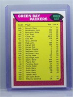 Green Bay Packers 1976 Topps Checklist