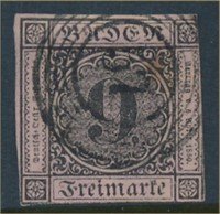 GERMANY BADEN #4a USED FINE