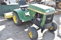JD312 Garden Tractor w/Tiller, s/n: 070652M, Runs,