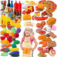 130-Piece ToyVelt Play Food for Kids  BPA Free