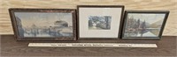 (3) Vintage Framed Pictures including Wallace