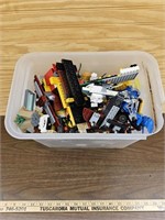 Qty Legos in Tote, Miscellaneous as found