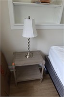 Pair of Nightstands and Lamp