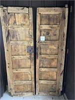 Pair of Salved Antique Wooden Doors