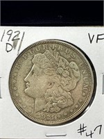 1923 D Morgan Dollar -VF