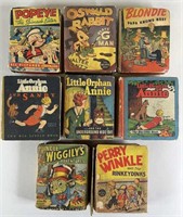 8pc Vtg Popeye & Related Big Little Books+