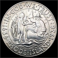 1936-D Rhode Island Half Dollar GEM BU