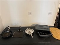 Broiler, cutting board, pans
