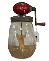 Vintage Dazey Butter Churn #4 Glass Jar