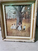 Framed Print, frame has damage