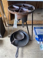 Fish Cooker & Cast-Iron Skillets