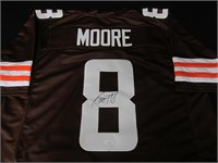 Elijah Moore Signed Jersey JSA Witnessed