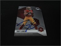 Trey Lance Signed Trading Card RC COA Pros