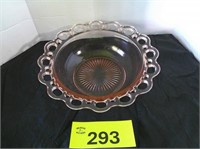 Pink Depression Glass Bowl